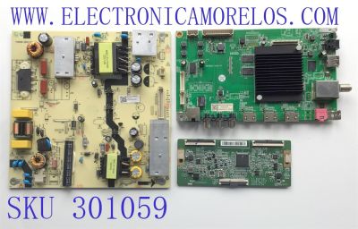 KIT DE TARJETAS PARA TV WESTINGHOUSE / MAIN MS16010-ZC01-01 / 20201030 / FUENTE TV5006-ZC02-02 / 20201105 / T-CON 44-9771578O / 47-6021329 / HV430QUBH10 / PANEL HV430QUB-H10 / MODELO WR43UX4019